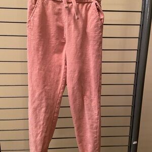 Mayoral Coral Linen Trousers